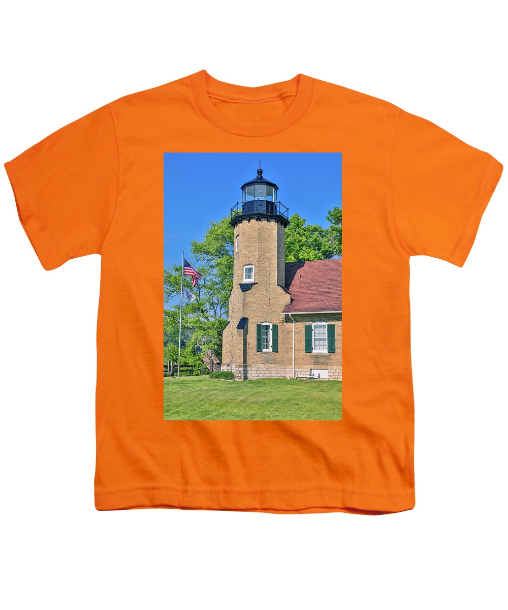 White River Light Michigan - Youth T-Shirt