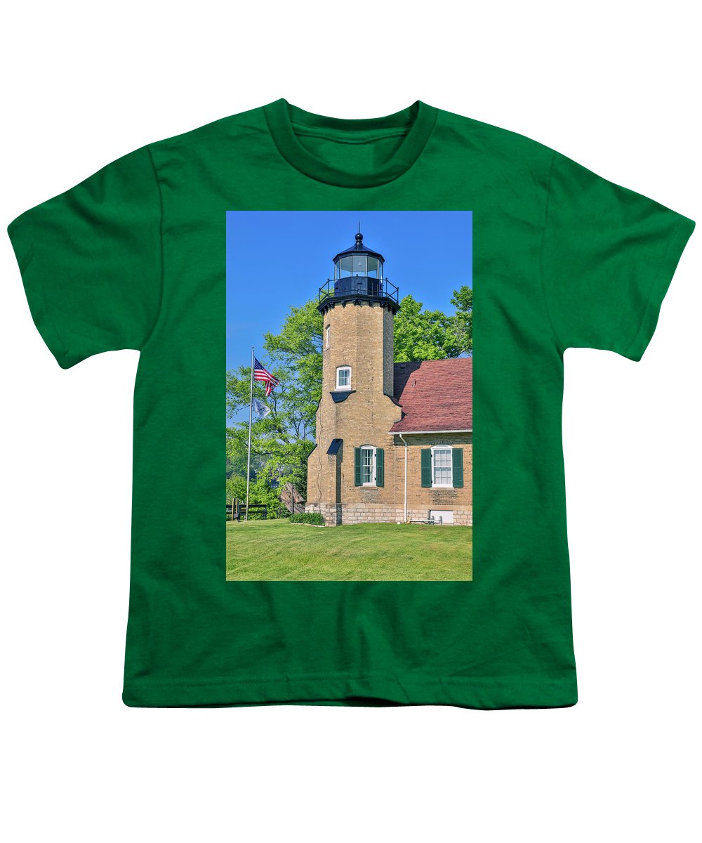 White River Light Michigan - Youth T-Shirt