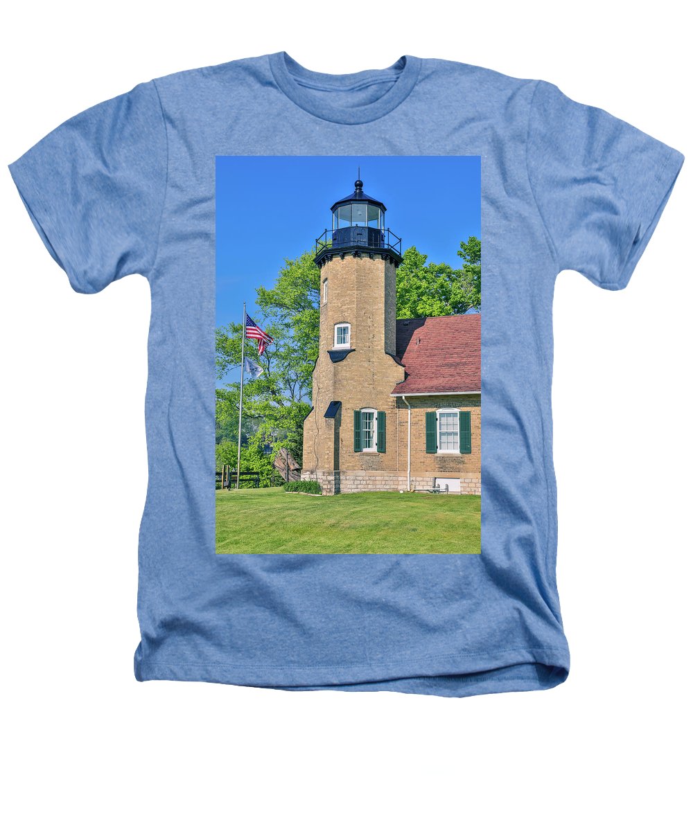 White River Light Michigan - Heathers T-Shirt