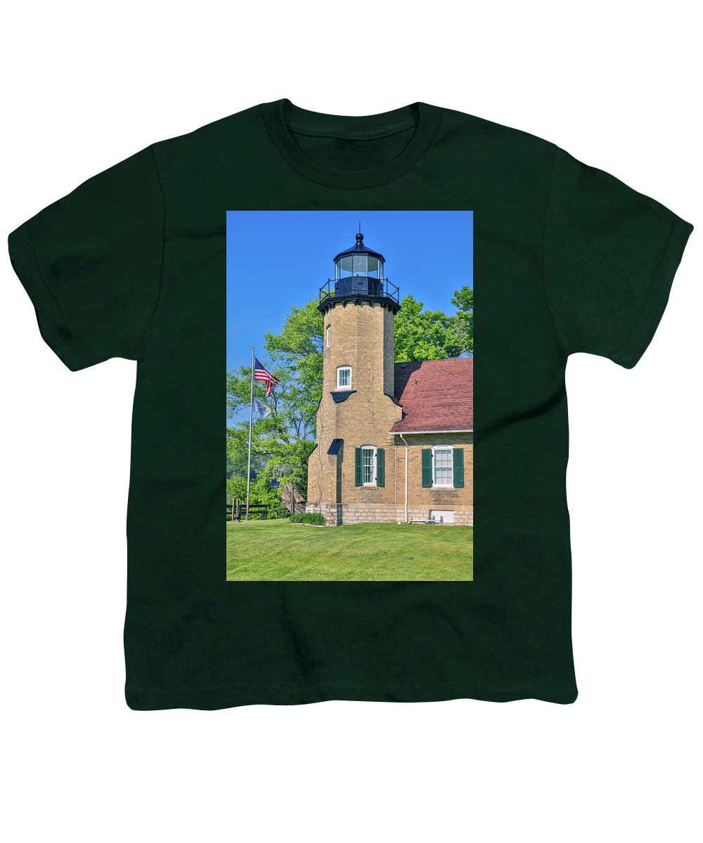 White River Light Michigan - Youth T-Shirt