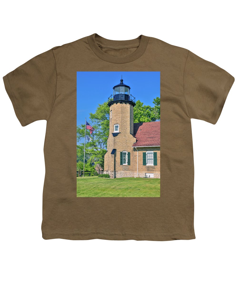 White River Light Michigan - Youth T-Shirt