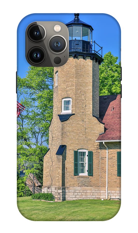 White River Light Michigan - Phone Case