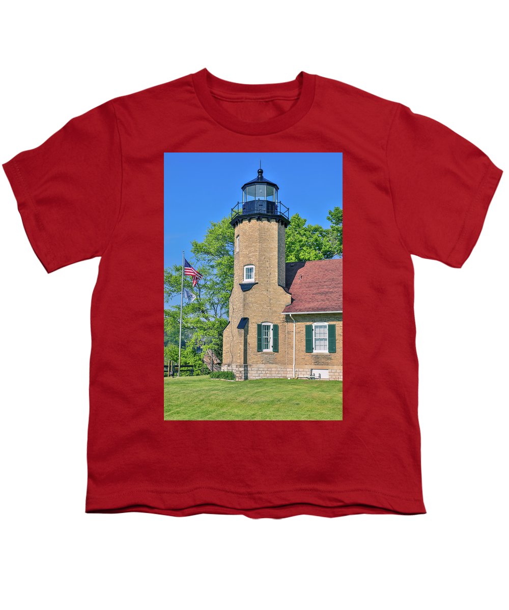 White River Light Michigan - Youth T-Shirt