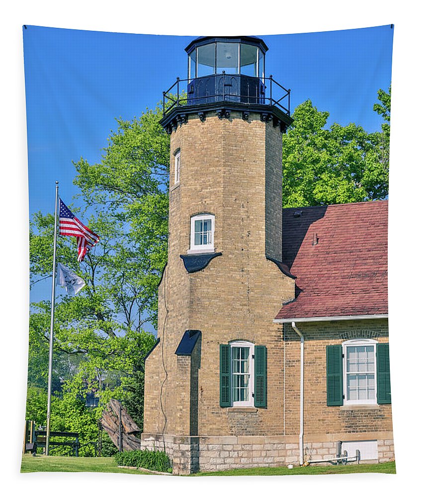 White River Light Michigan - Tapestry