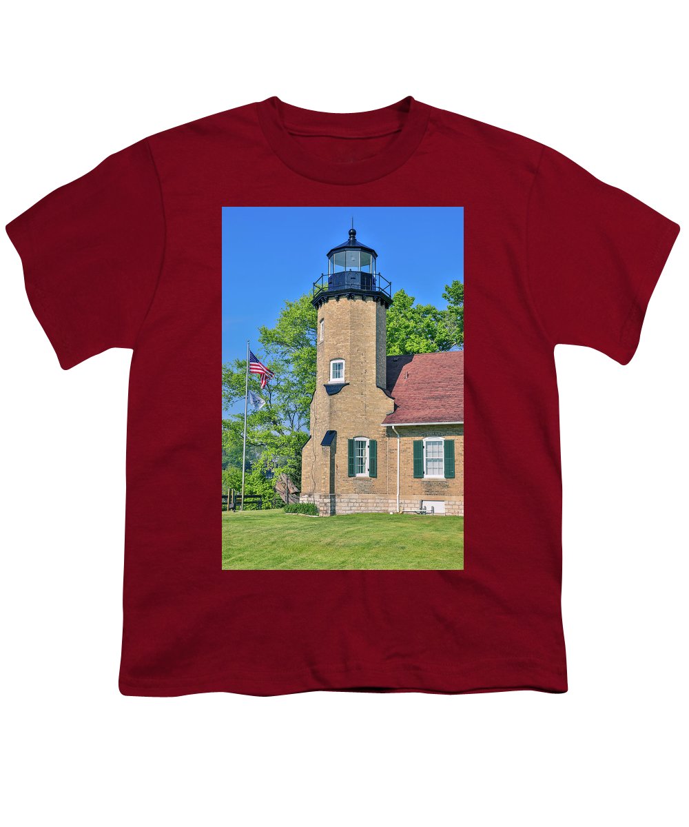 White River Light Michigan - Youth T-Shirt