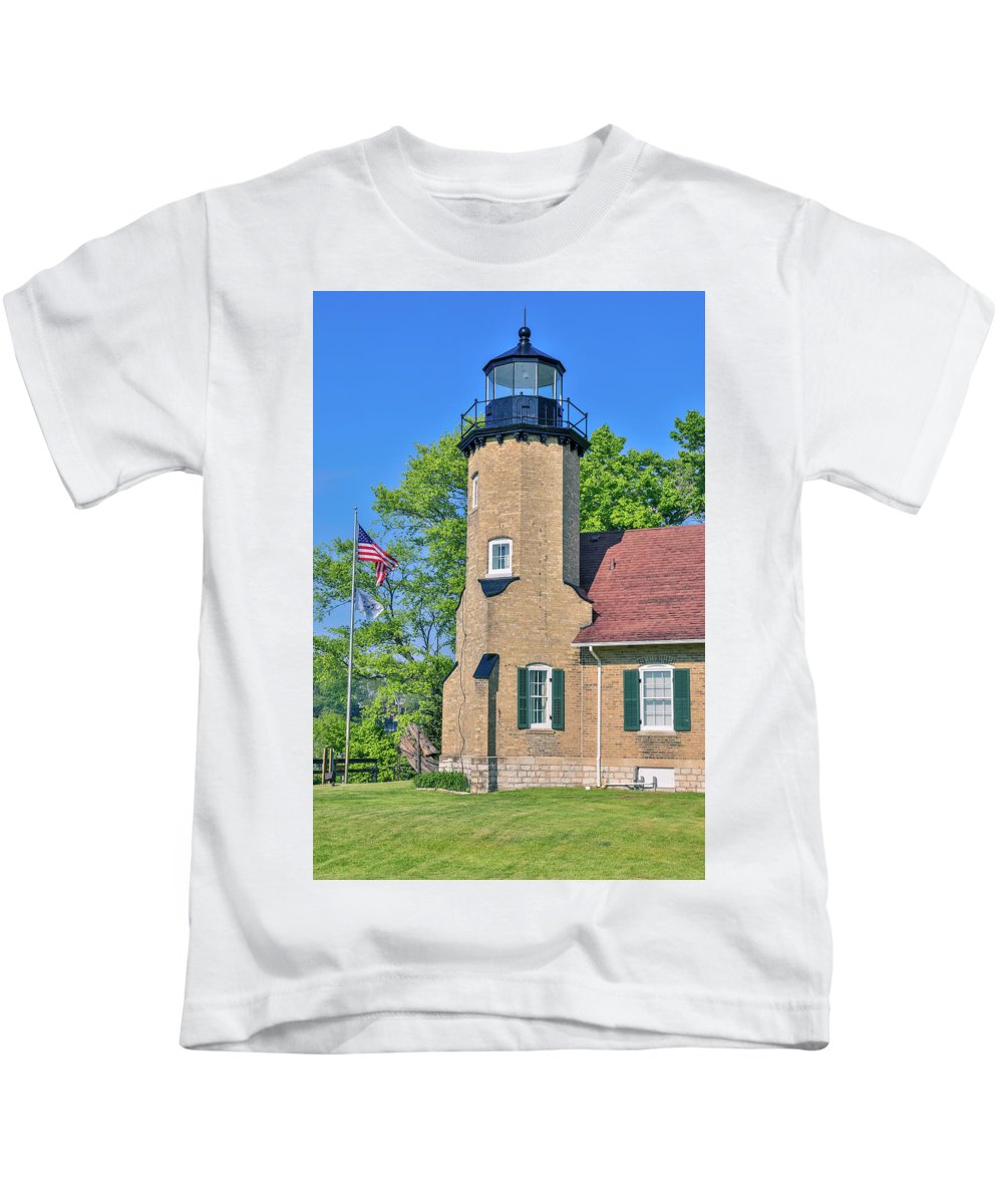 White River Light Michigan - Kids T-Shirt