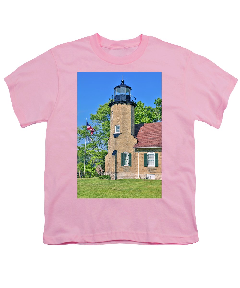 White River Light Michigan - Youth T-Shirt