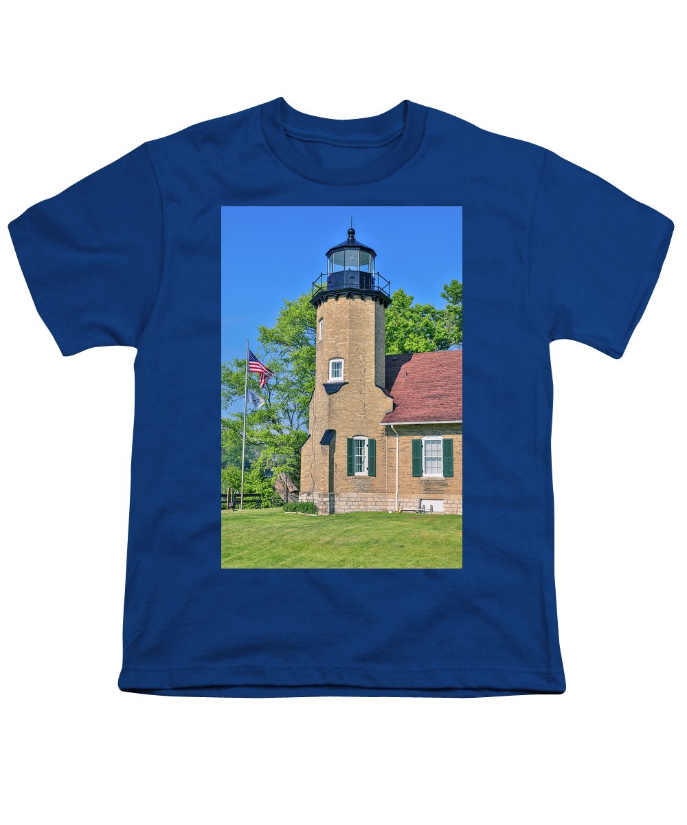 White River Light Michigan - Youth T-Shirt