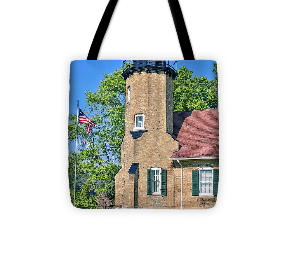 White River Light Michigan - Tote Bag