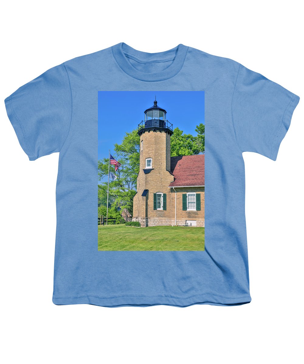 White River Light Michigan - Youth T-Shirt