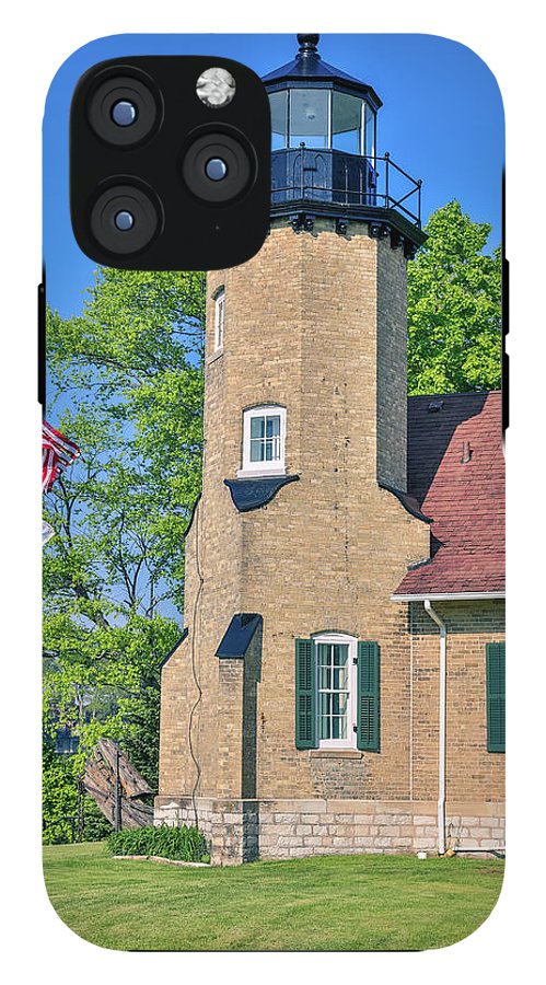 White River Light Michigan - Phone Case