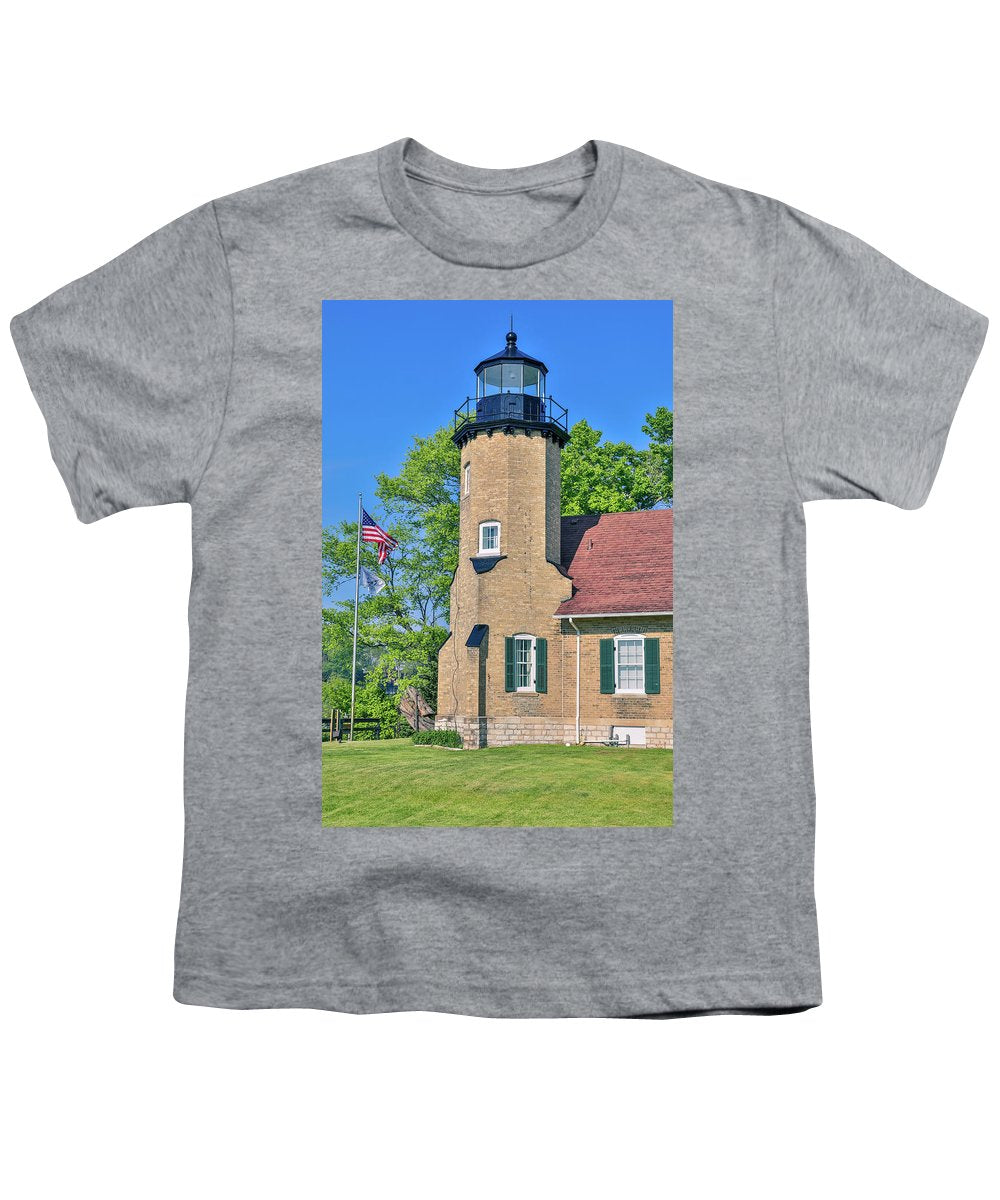 White River Light Michigan - Youth T-Shirt