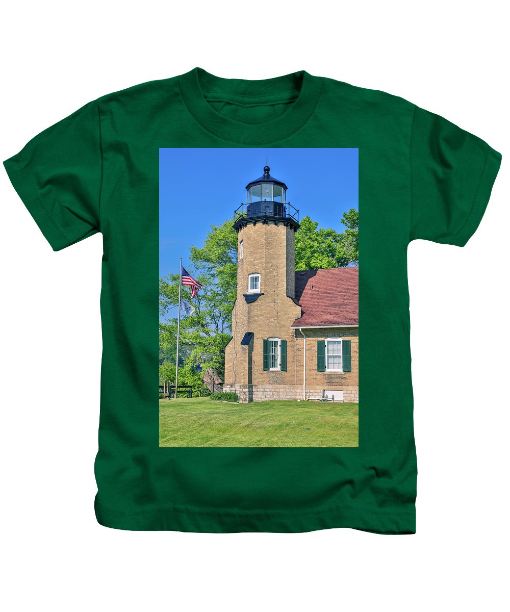 White River Light Michigan - Kids T-Shirt