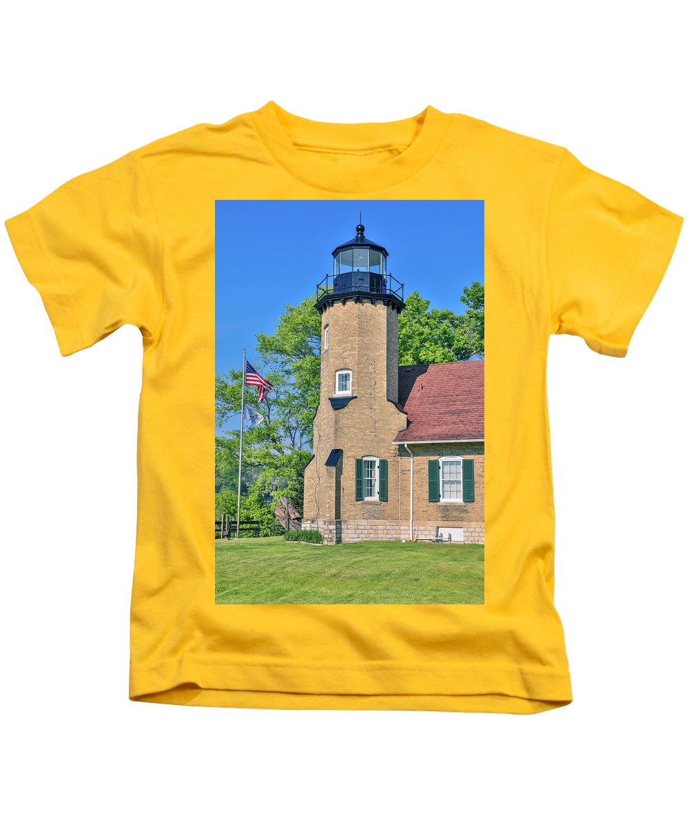 White River Light Michigan - Kids T-Shirt