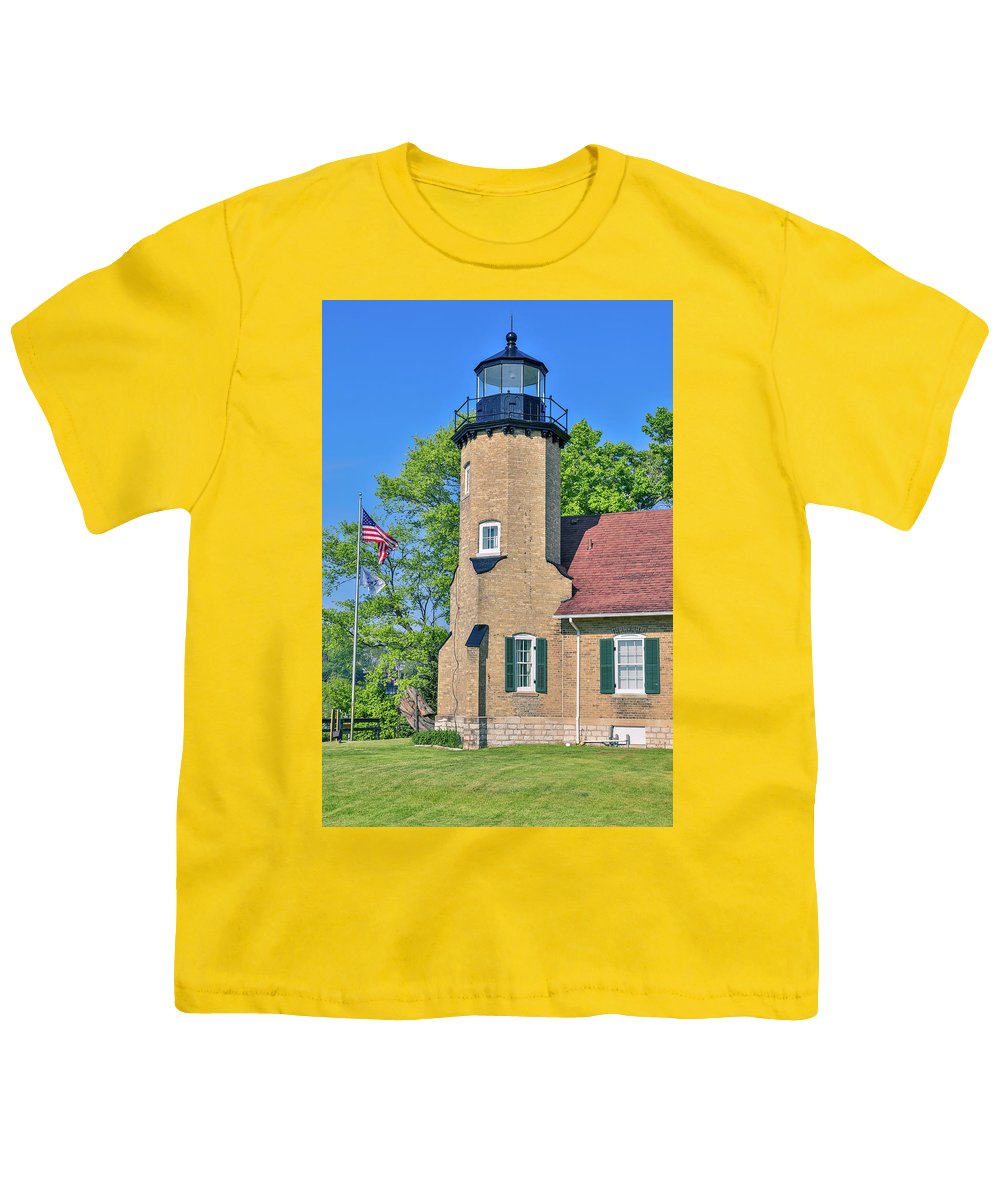 White River Light Michigan - Youth T-Shirt