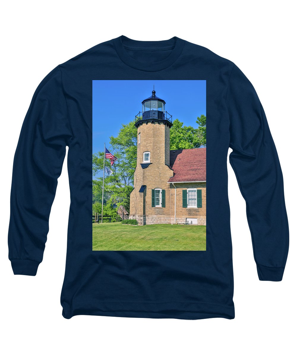 White River Light Michigan - Long Sleeve T-Shirt