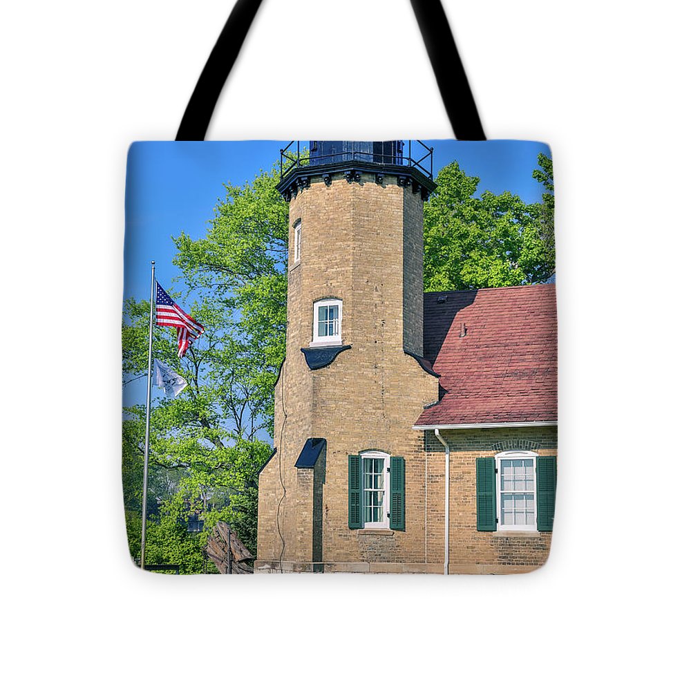 White River Light Michigan - Tote Bag