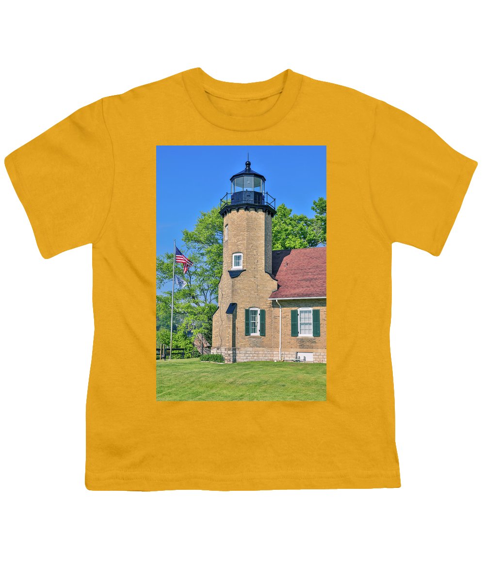 White River Light Michigan - Youth T-Shirt