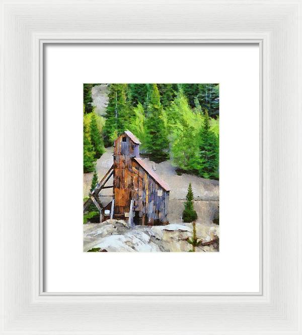 Yankee Girl Mine Painting - Framed Print