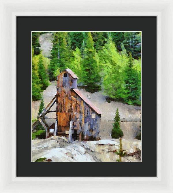 Yankee Girl Mine Painting - Framed Print