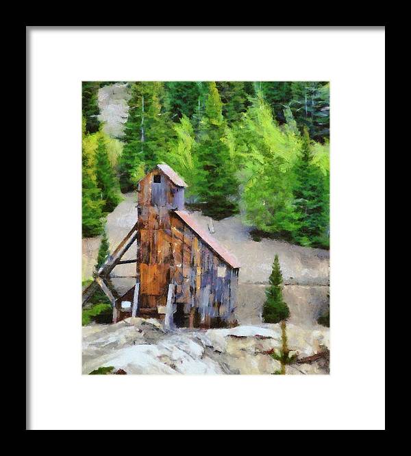 Yankee Girl Mine Painting - Framed Print