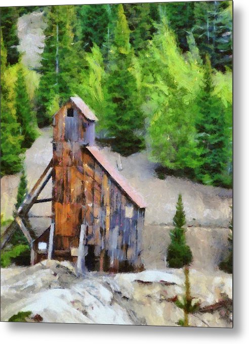 Yankee Girl Mine Painting - Metal Print