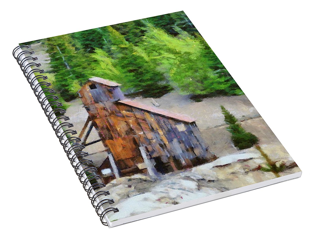 Yankee Girl Mine Painting - Spiral Notebook