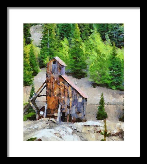 Yankee Girl Mine Painting - Framed Print