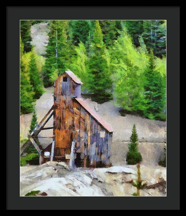 Yankee Girl Mine Painting - Framed Print