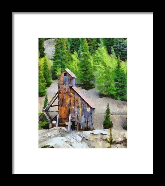 Yankee Girl Mine Painting - Framed Print