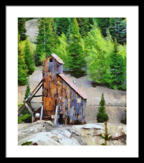 Yankee Girl Mine Painting - Framed Print