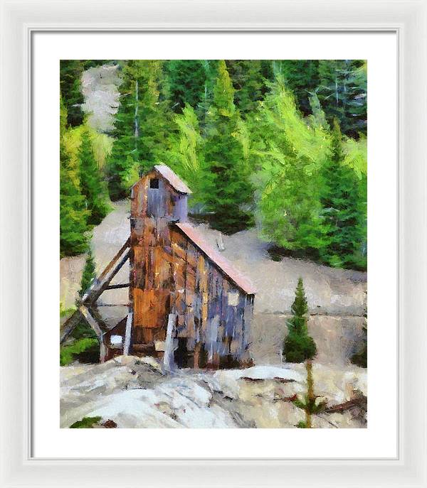 Yankee Girl Mine Painting - Framed Print