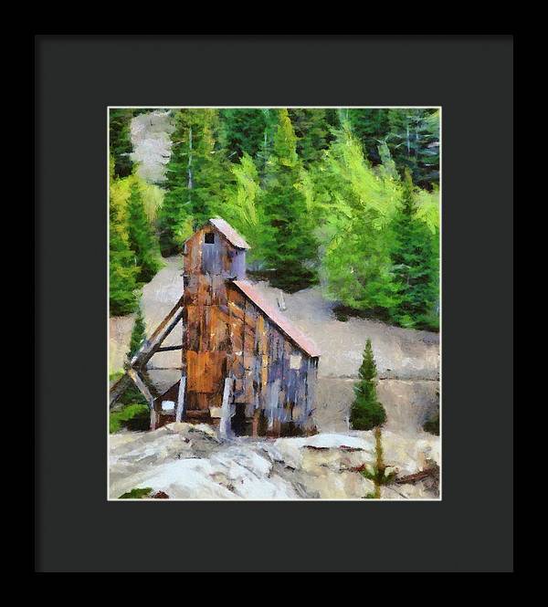 Yankee Girl Mine Painting - Framed Print