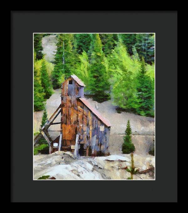 Yankee Girl Mine Painting - Framed Print