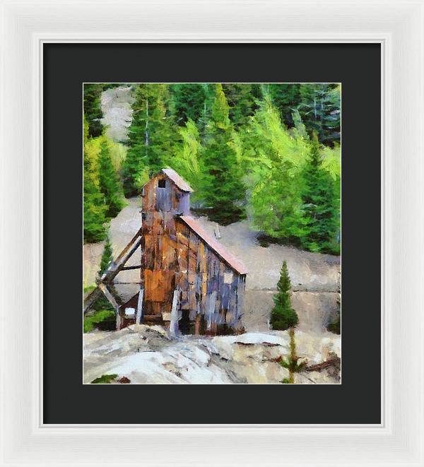 Yankee Girl Mine Painting - Framed Print