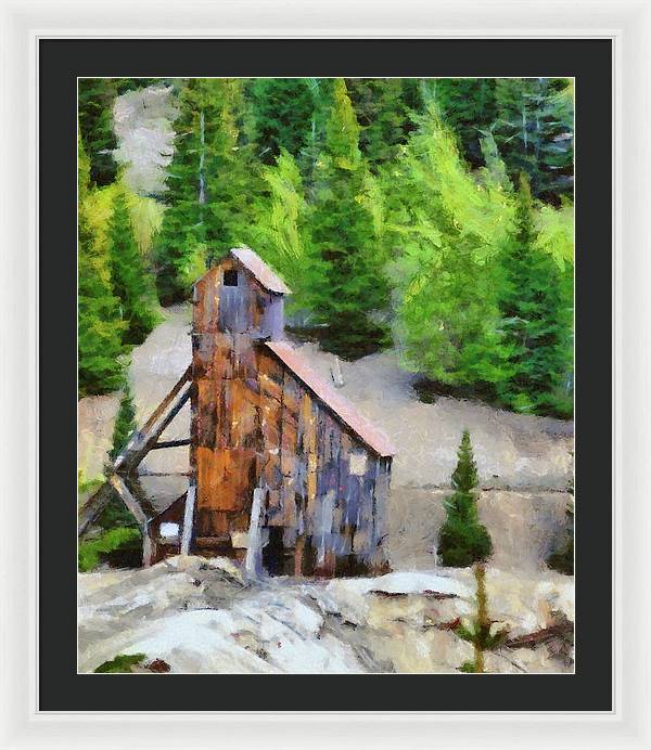 Yankee Girl Mine Painting - Framed Print