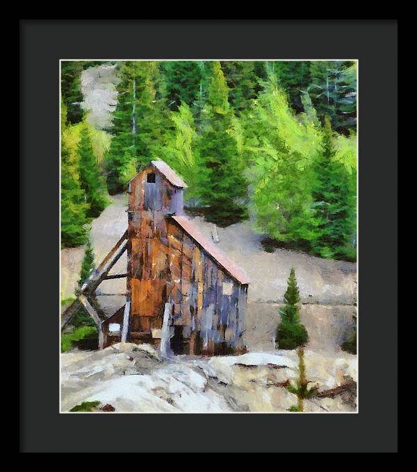 Yankee Girl Mine Painting - Framed Print