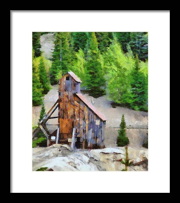 Yankee Girl Mine Painting - Framed Print