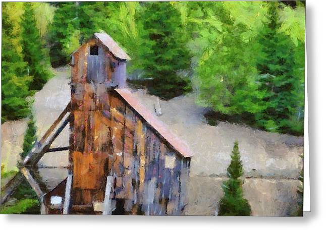 Yankee Girl Mine Painting - Greeting Card