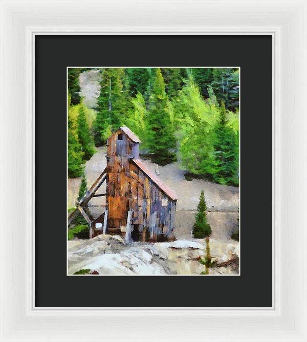 Yankee Girl Mine Painting - Framed Print