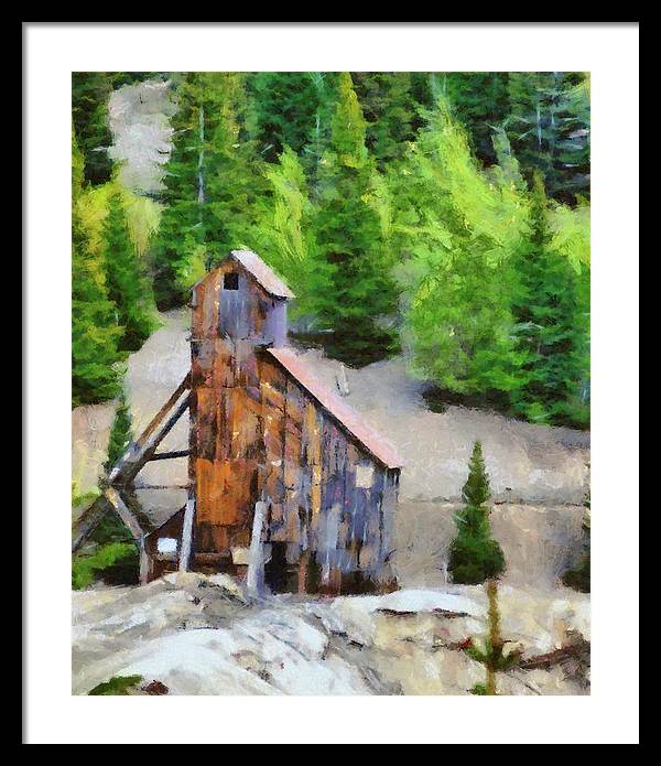 Yankee Girl Mine Painting - Framed Print