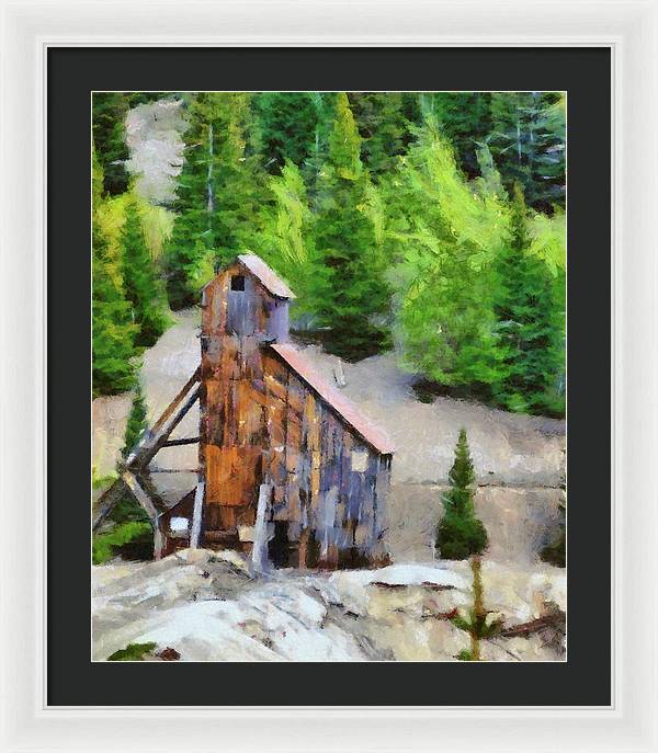 Yankee Girl Mine Painting - Framed Print