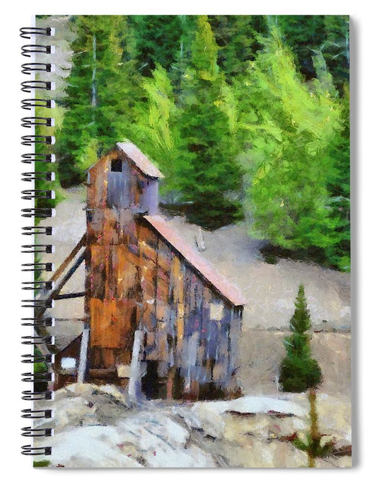 Yankee Girl Mine Painting - Spiral Notebook