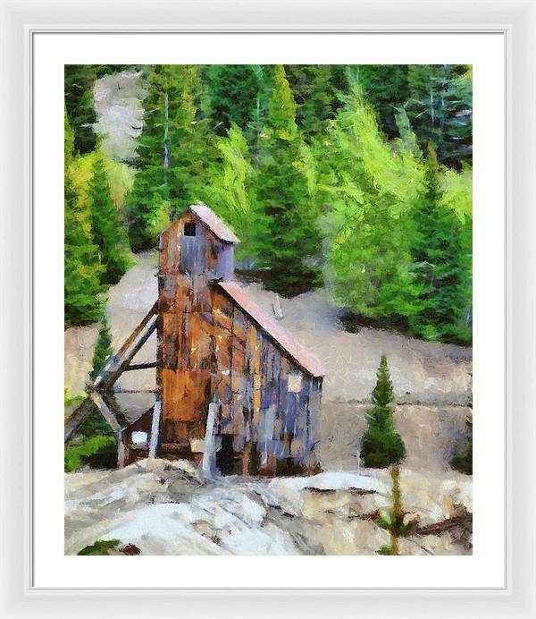 Yankee Girl Mine Painting - Framed Print