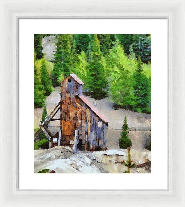 Yankee Girl Mine Painting - Framed Print