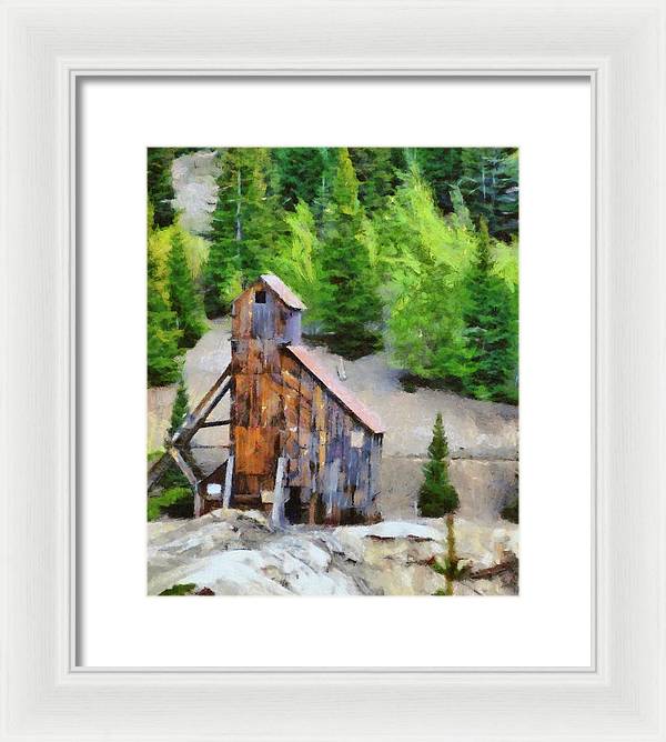 Yankee Girl Mine Painting - Framed Print