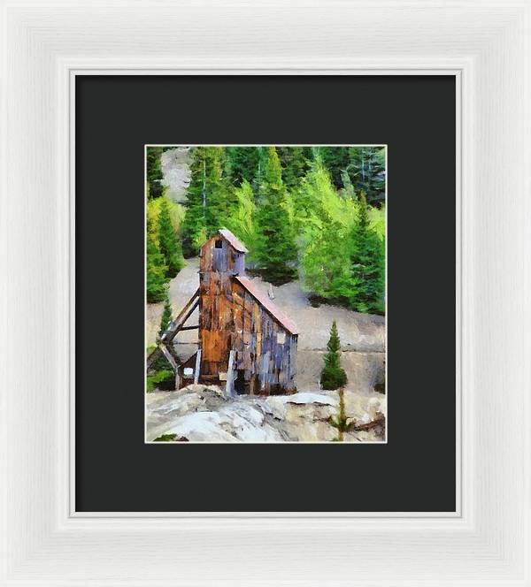 Yankee Girl Mine Painting - Framed Print