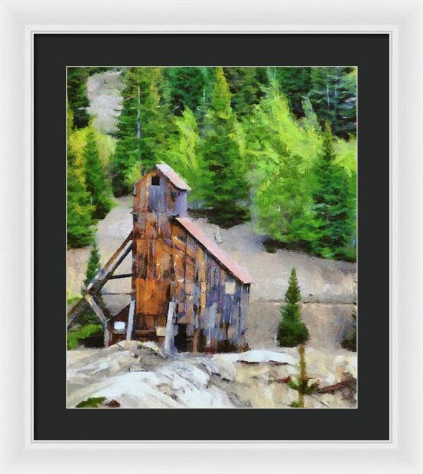 Yankee Girl Mine Painting - Framed Print