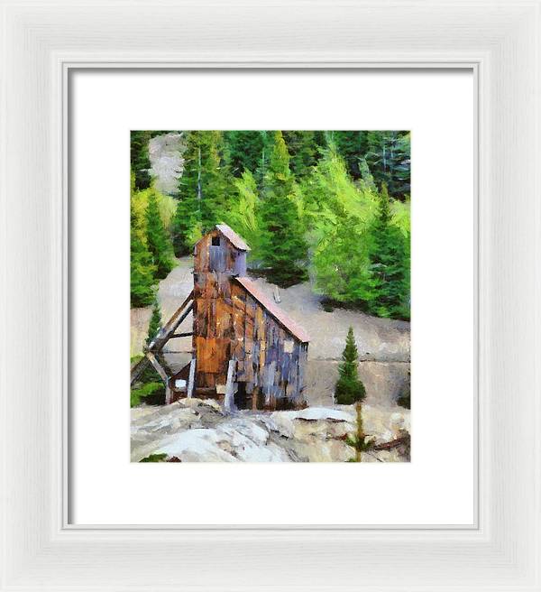 Yankee Girl Mine Painting - Framed Print