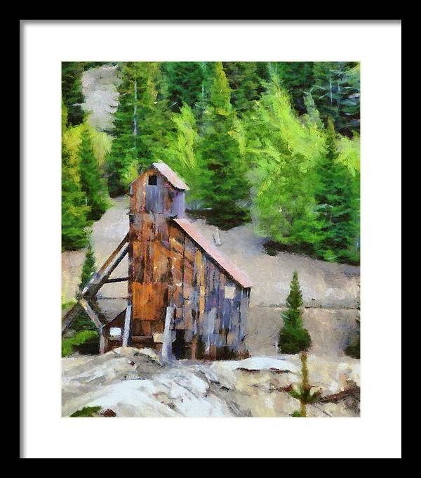 Yankee Girl Mine Painting - Framed Print